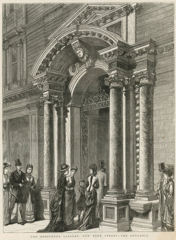 Entrée de la galerie Grosvenor - English School