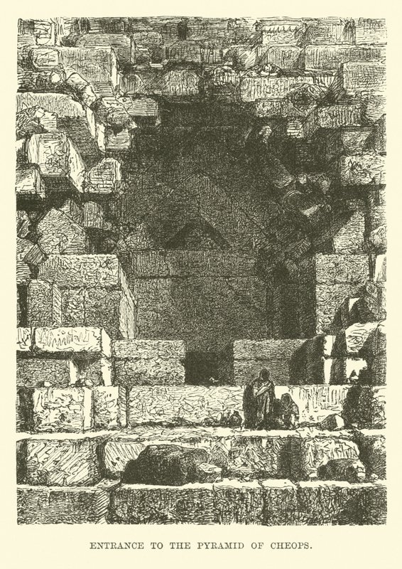Entrée de la pyramide de Khéops - English School