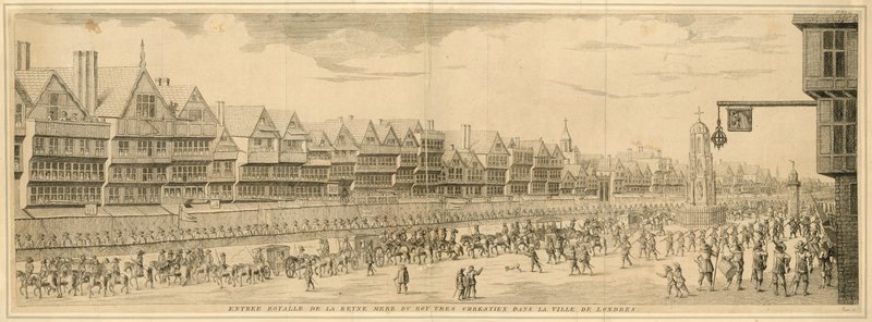 Entrée royale de la reine mère du roi très chrétien dans la ville de Londres - English School