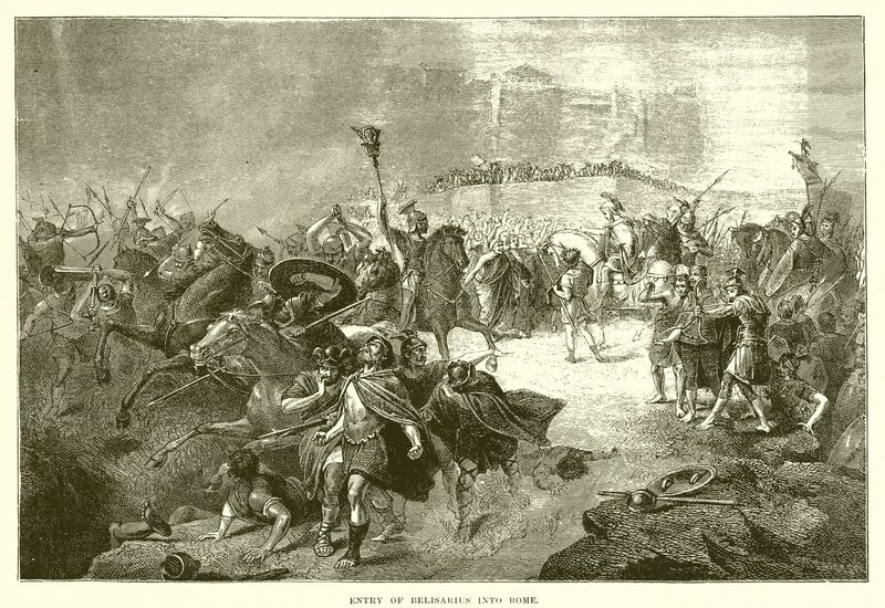 Entrée de Bélisaire à Rome - English School