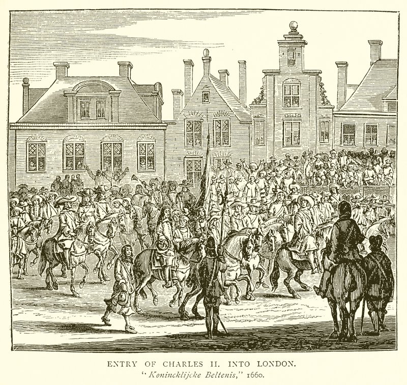 Entrée de Charles II à Londres - English School