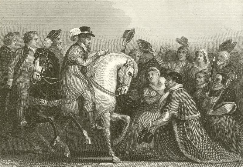 Entrée de Jacques I à Londres - English School