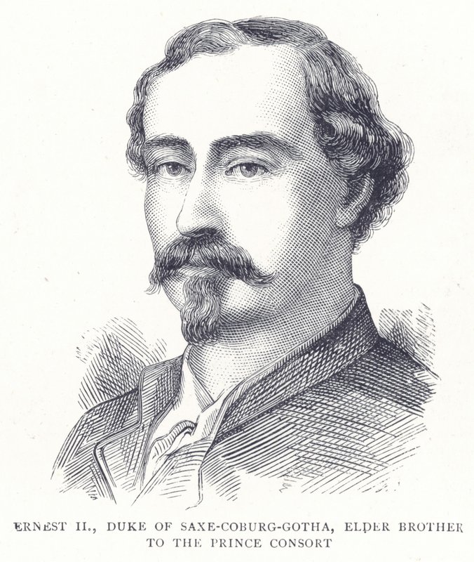Ernest II, Duc de Saxe-Cobourg-Gotha, frère aîné du Prince Consort - English School