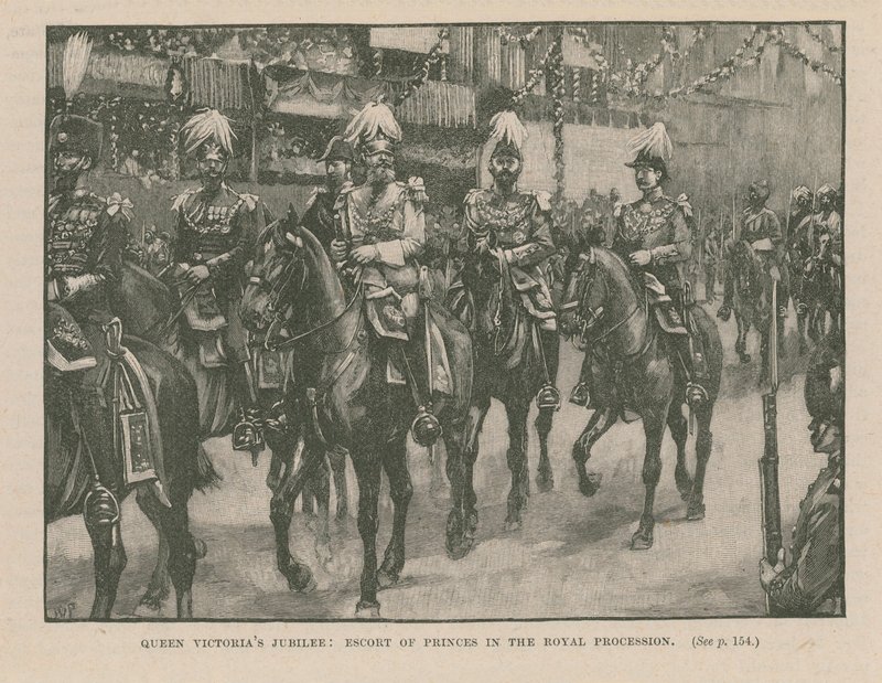 Escorte des Princes dans la procession royale - English School
