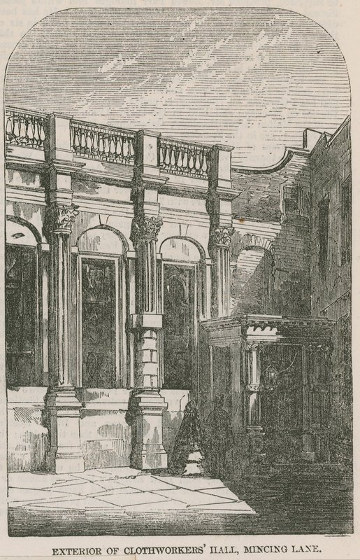Extérieur de la Clothworkers Hall, Mincing Lane, Londres - English School