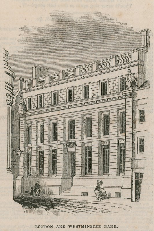 Extérieur de la London and Westminster Bank - English School