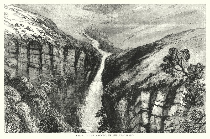 Chutes du Macmac, dans le Transvaal - English School