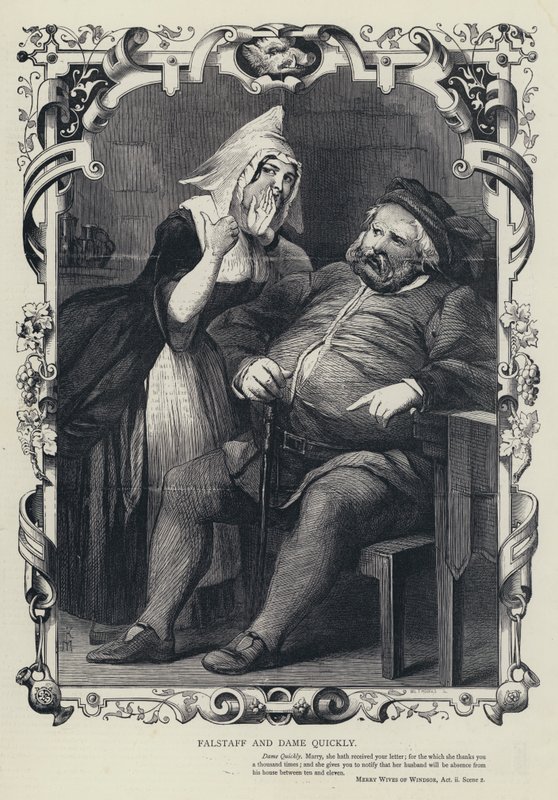 Falstaff et Dame Quickly, Les Joyeuses Commères de Windsor, Acte II, Scène 2 - English School