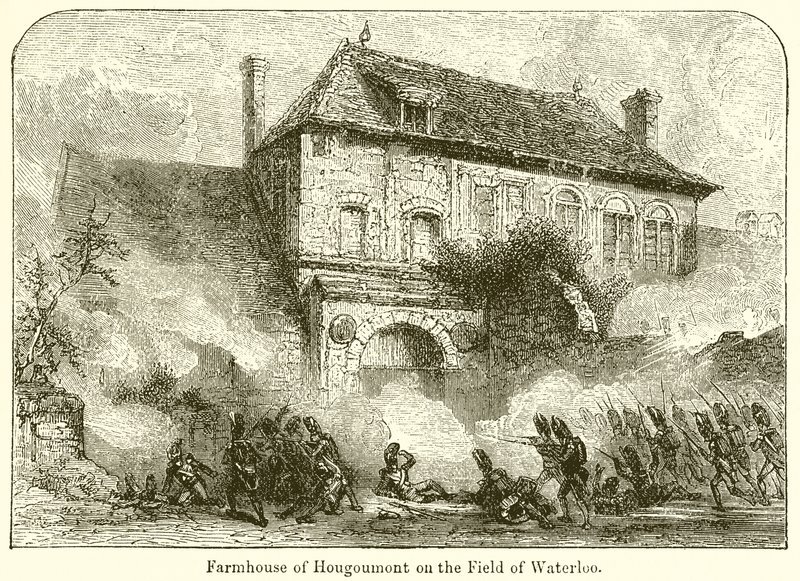 Ferme de Hougoumont sur le champ de Waterloo - English School