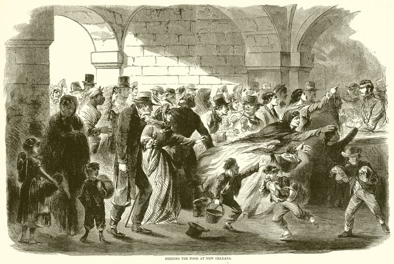 Nourrir les pauvres à la Nouvelle-Orléans - English School