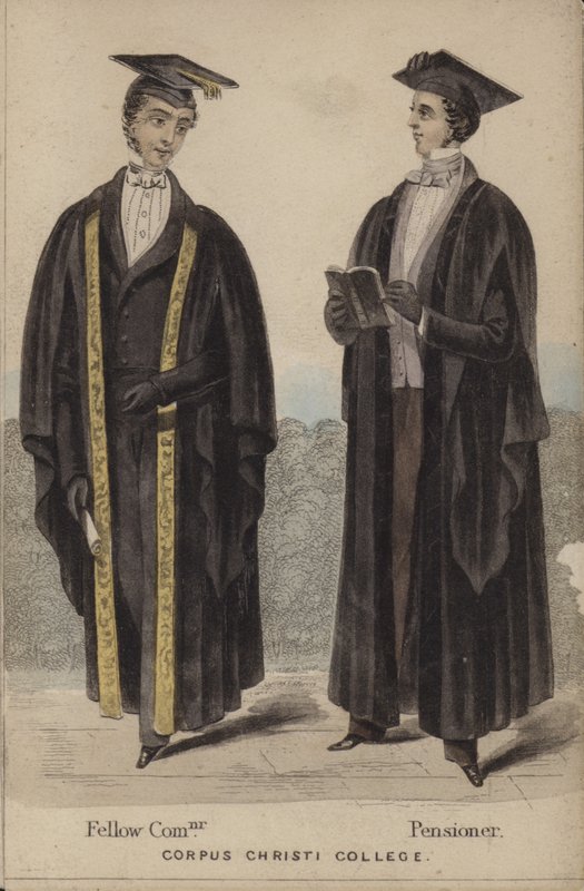Fellow Commoner, Pensionnaire, Corpus Christi College - English School