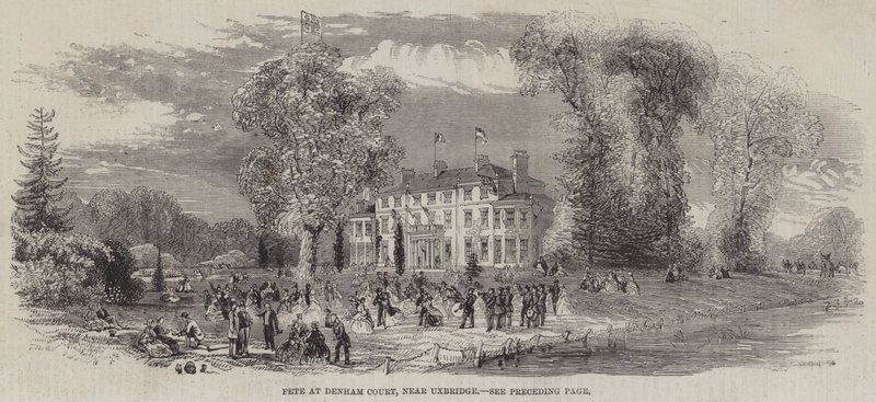 Fête à Denham Court, près d