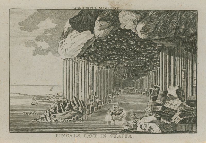 La grotte de Fingal à Staffa - English School