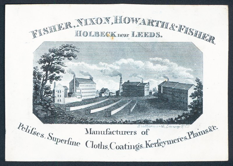 Carte de visite de Fisher, Nixon, Howarth & Fisher - English School