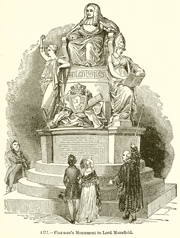 Monument de Flaxman à Lord Mansfield - English School