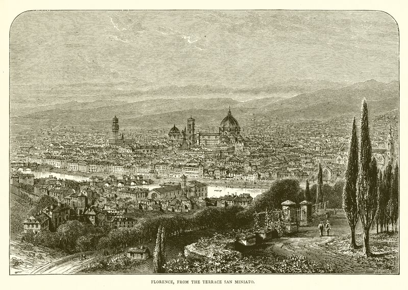 Florence depuis la terrasse de San Miniato - English School