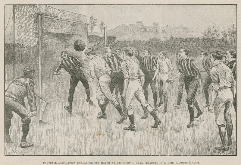 Match de la Football Association Challenge Cup au Kennington Oval - English School