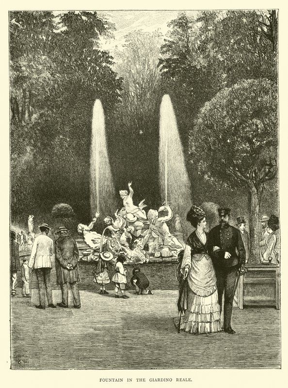 Fontaine dans le Giardino Reale - English School