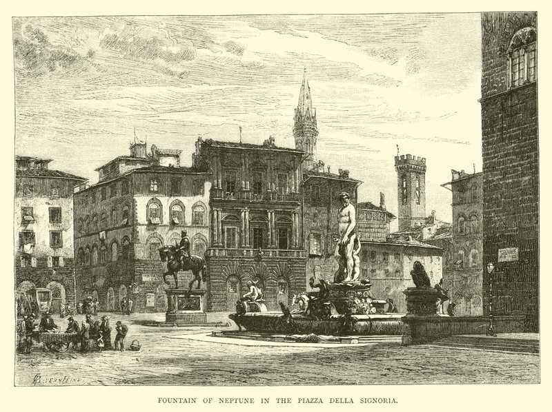 Fontaine de Neptune sur la Piazza della Signoria - English School