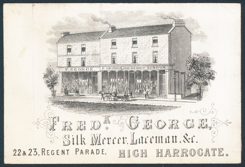 Fred K George, marchand de soie et mercier, carte de visite - English School