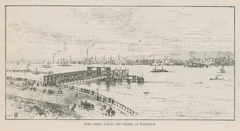 Ferry gratuit sur la Tamise à Woolwich - English School