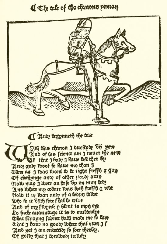 De la deuxième édition des Contes de Canterbury de Chaucer imprimée par Caxton - English School