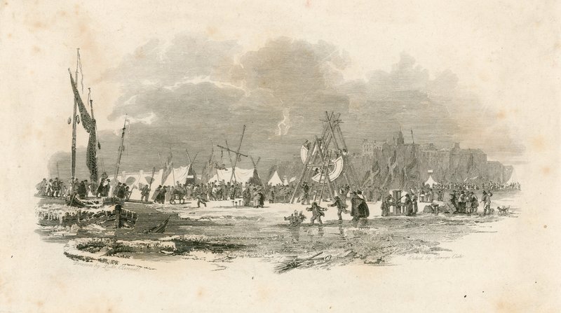 Foire sur la glace de 1814 - English School