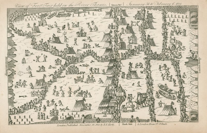 Foire sur la glace de 1814 - English School