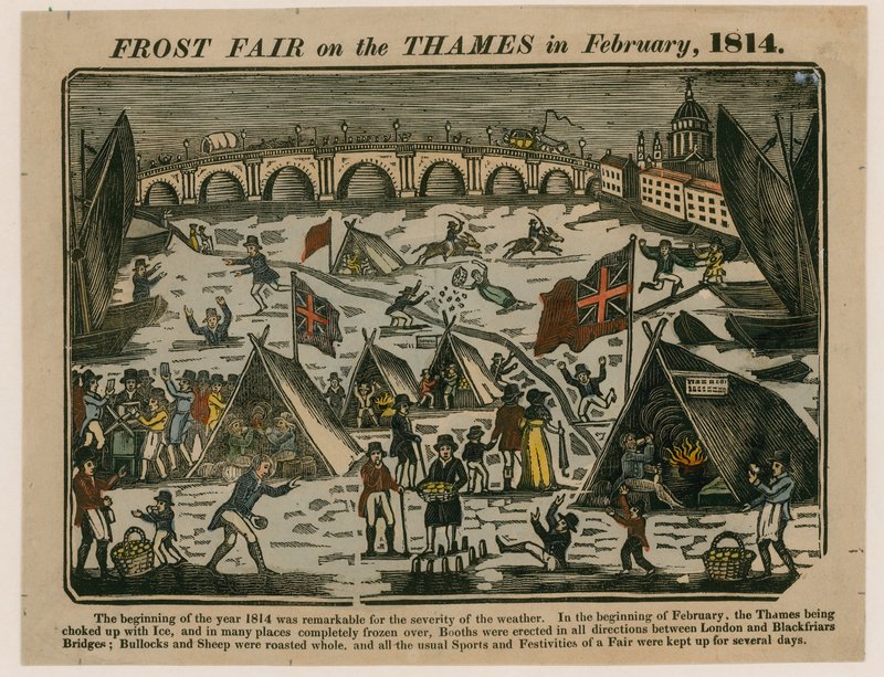 Foire sur la Tamise, 1814 - English School