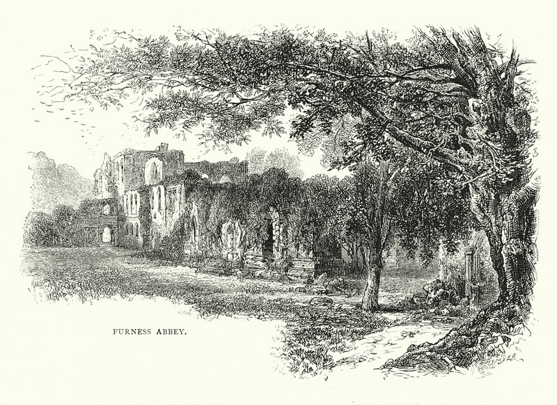 Abbaye de Furness (gravure) - English School
