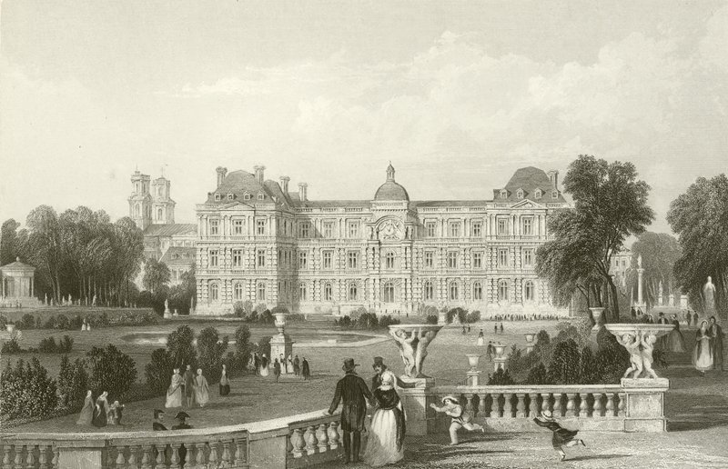 Jardin - Façade du Luxembourg - Paris - English School