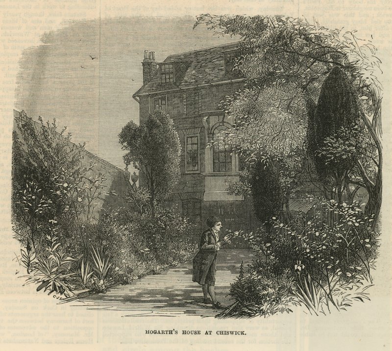 Jardin à la maison de William Hogarth - English School
