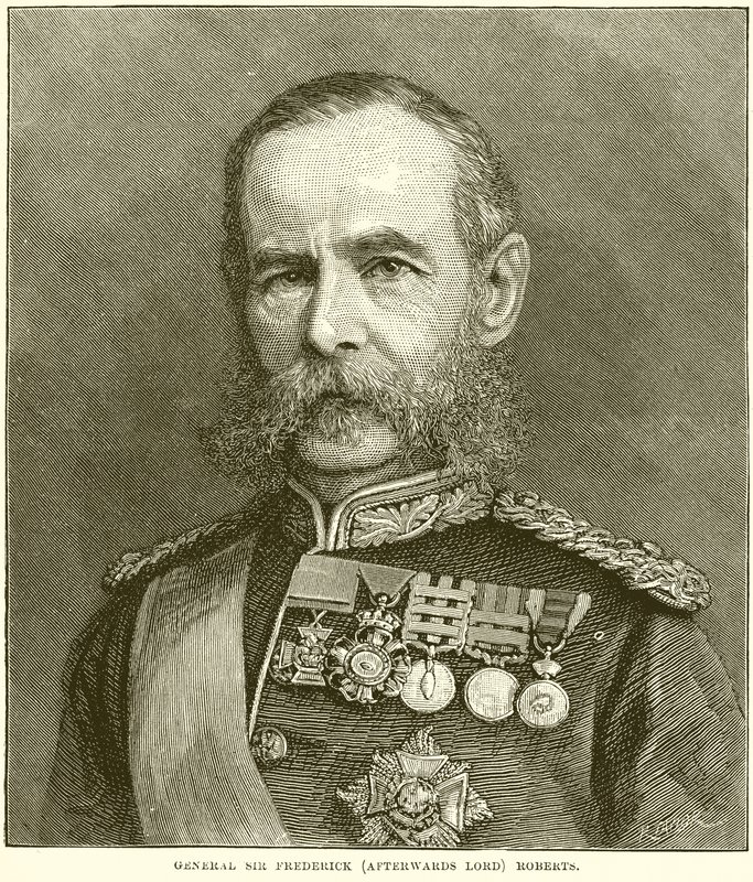 Le général Sir Frederick (plus tard Lord) Roberts - English School