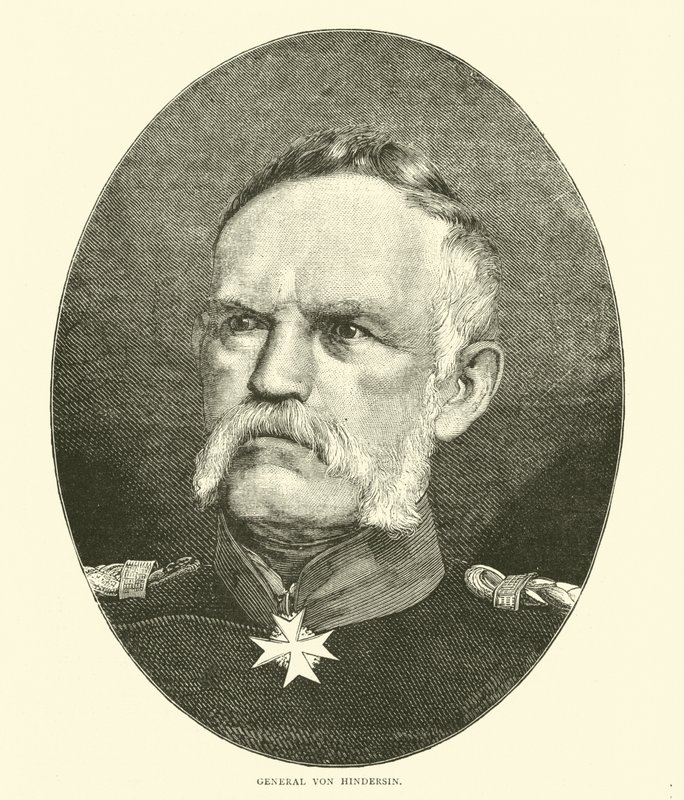 Général Von Hindersin, octobre 1870 - English School