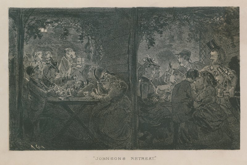 Vue générale de la retraite de Johnson - English School