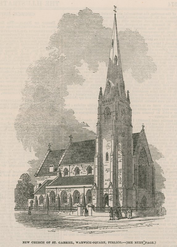 Vue générale de la nouvelle église de Saint Gabriel - English School
