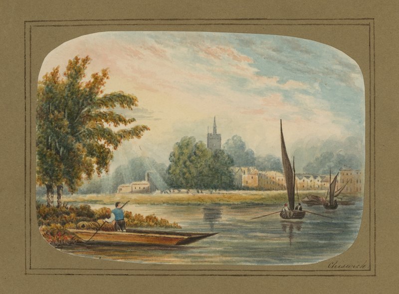 Vue générale sur la Tamise à Chiswick - English School