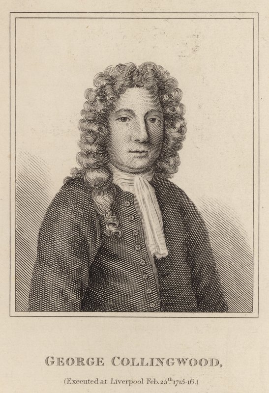 George Collingwood, exécuté à Liverpool le 25 février 1715-16 - English School