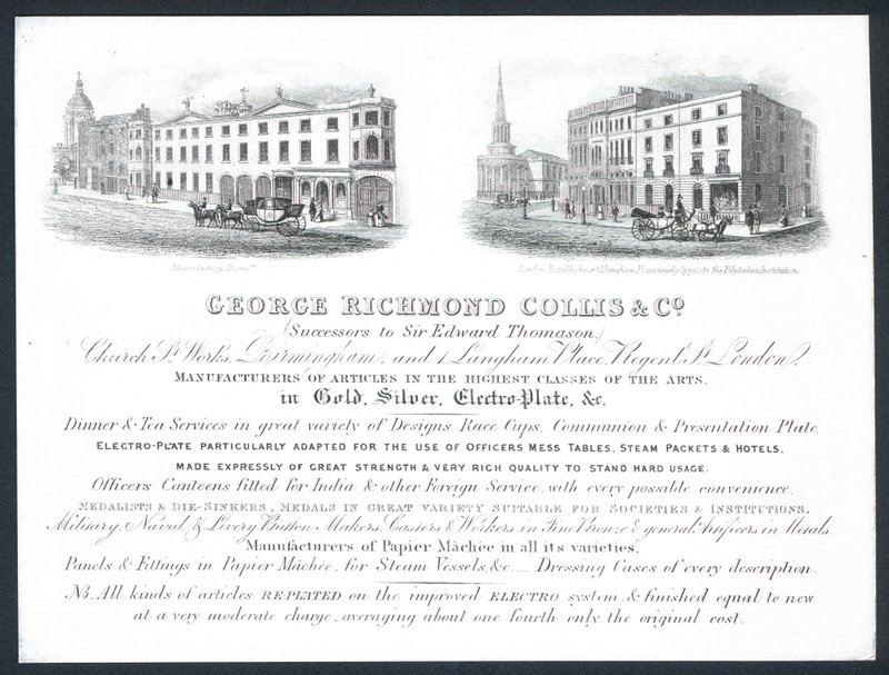 George Richmond Collis & Co, carte de visite - English School