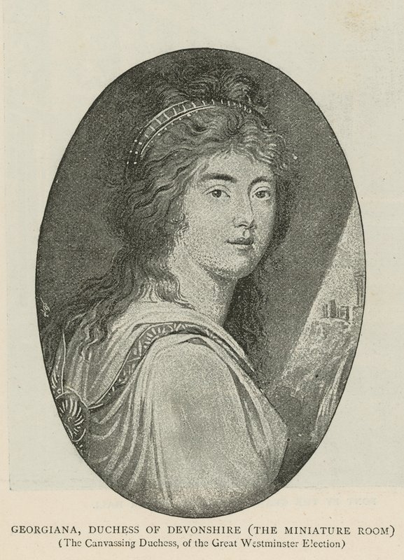 Georgiana, duchesse de Devonshire - English School