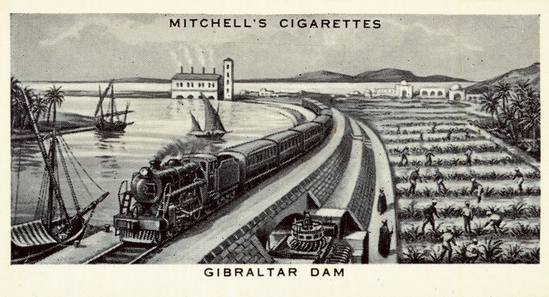 Barrage de Gibraltar (lithographie) - English School