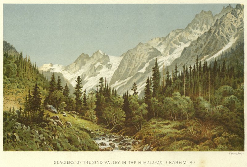Glaciers de la vallée de Sind dans l