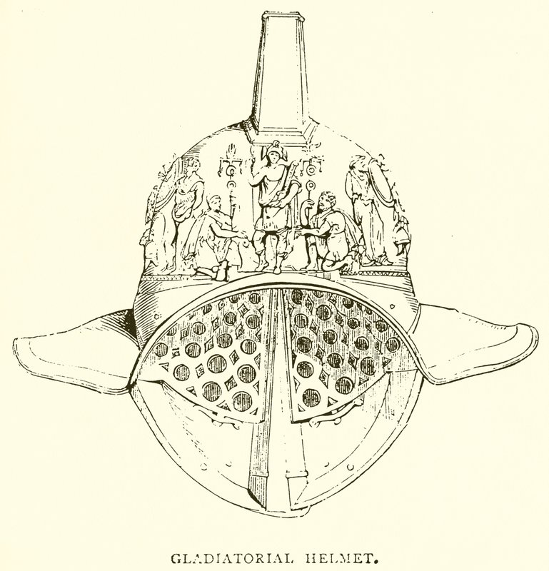 Casque de gladiateur - English School