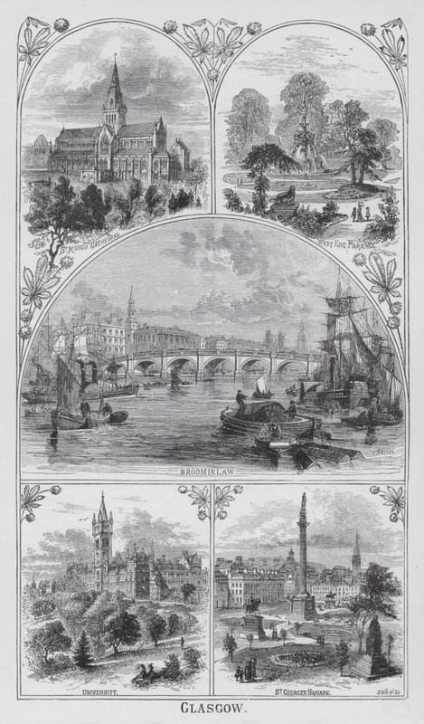 Glasgow (gravure) - English School