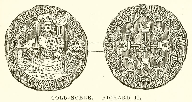 Gold-Noble. Richard II - English School