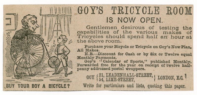 Salle de tricycles de Goys - English School