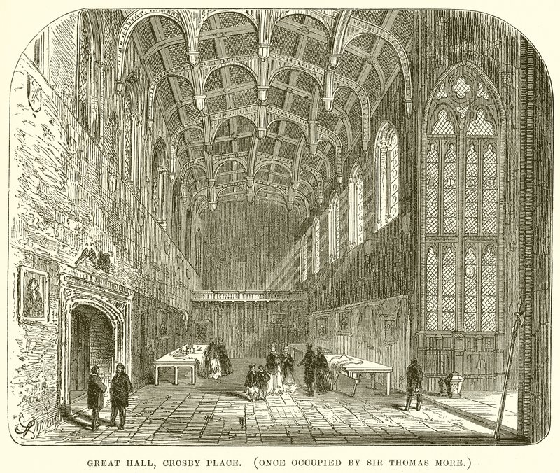 Grande salle, Crosby Place. (Autrefois occupée par Sir Thomas More) - English School