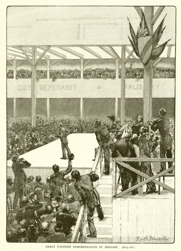 Grande Manifestation Unioniste à Belfast, 1890 - English School
