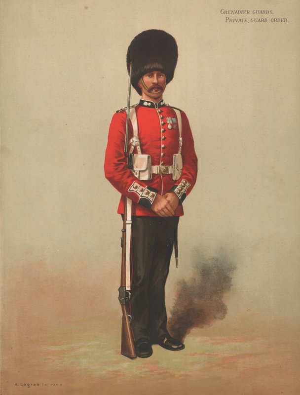 Gardes Grenadiers, Soldat, Tenue de Garde - English School
