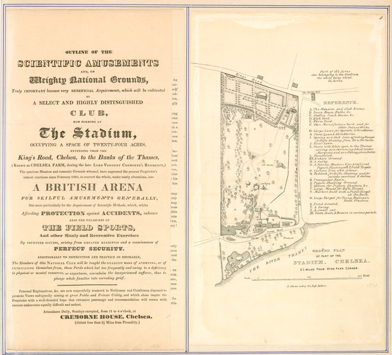 Plan du stade, Chelsea - English School